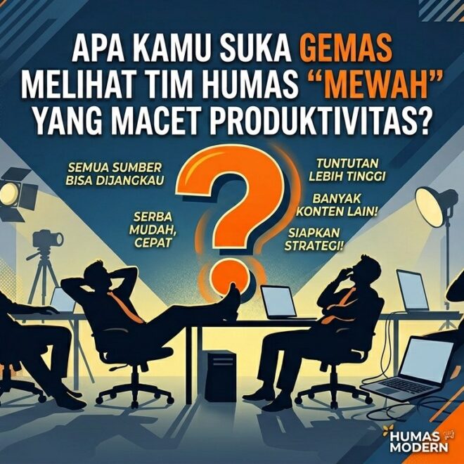<i>Gemes</i> Lihat Tim Humas “Mewah” yang Macet Produktivitas
