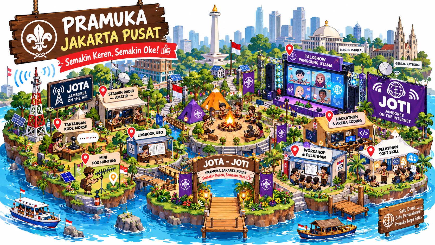 Peta JOTA JOTI Pramuka Jakarta Pusat